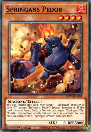 Springans Pedor (BLVO-EN007) - Blazing Vortex 1st Edition Blazing Vortex Yugioh Single  Squirtle Squad Card Shop.