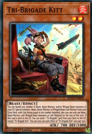 Tri-Brigade Kitt (BLVO-EN010) - Blazing Vortex 1st Edition Blazing Vortex Yugioh Single  Squirtle Squad Card Shop.