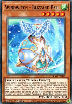 Windwitch - Blizzard Bell (BLVO-EN016) - Blazing Vortex 1st Edition Blazing Vortex Yugioh Single  Squirtle Squad Card Shop.