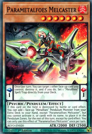 Parametalfoes Melcaster (BLVO-EN020) - Blazing Vortex 1st Edition Blazing Vortex Yugioh Single  Squirtle Squad Card Shop.