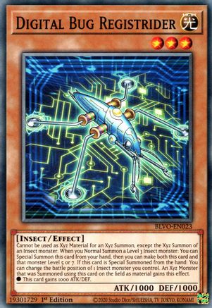 Digital Bug Registrider (BLVO-EN023) - Blazing Vortex 1st Edition Blazing Vortex Yugioh Single  Squirtle Squad Card Shop.
