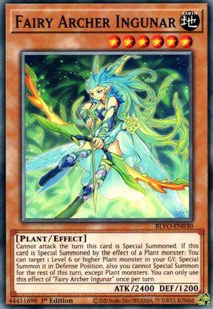 Fairy Archer Ingunar (BLVO-EN030) - Blazing Vortex 1st Edition Blazing Vortex Yugioh Single  Squirtle Squad Card Shop.