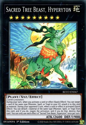 Sacred Tree Beast, Hyperyton (BLVO-EN047) - Blazing Vortex 1st Edition Blazing Vortex Yugioh Single  Squirtle Squad Card Shop.