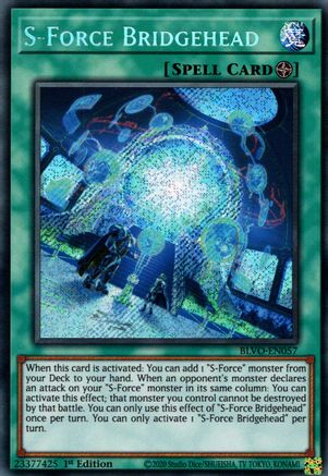 S-Force Bridgehead (BLVO-EN057) - Blazing Vortex 1st Edition Blazing Vortex Yugioh Single  Squirtle Squad Card Shop.