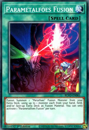 Parametalfoes Fusion (BLVO-EN061) - Blazing Vortex 1st Edition Blazing Vortex Yugioh Single  Squirtle Squad Card Shop.