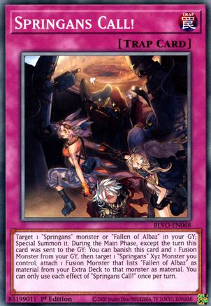 Springans Call! (BLVO-EN068) - Blazing Vortex 1st Edition Blazing Vortex Yugioh Single  Squirtle Squad Card Shop.