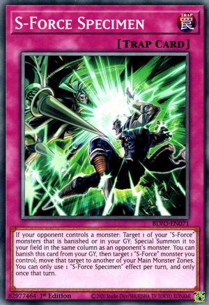S-Force Specimen (BLVO-EN071) - Blazing Vortex 1st Edition Blazing Vortex Yugioh Single  Squirtle Squad Card Shop.