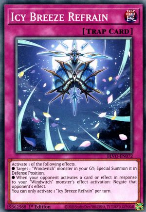 Icy Breeze Refrain (BLVO-EN072) - Blazing Vortex 1st Edition Blazing Vortex Yugioh Single  Squirtle Squad Card Shop.