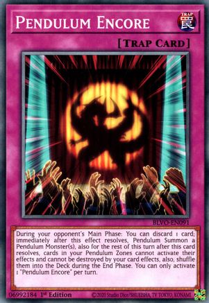Pendulum Encore (BLVO-EN091) - Blazing Vortex 1st Edition Blazing Vortex Yugioh Single  Squirtle Squad Card Shop.