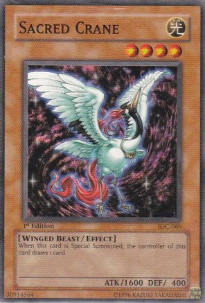 Sacred Crane (IOC-069) - Invasion of Chaos 1st Edition Invasion of Chaos Yugioh Single  Squirtle Squad Card Shop.