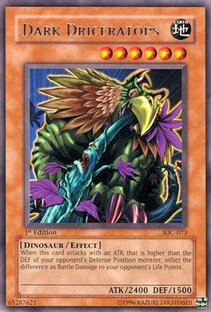 Dark Driceratops (IOC-073) - Invasion of Chaos 1st Edition Invasion of Chaos Yugioh Single  Squirtle Squad Card Shop.