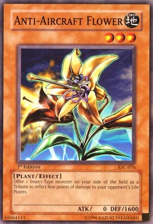 Anti-Aircraft Flower (IOC-076) - Invasion of Chaos 1st Edition Invasion of Chaos Yugioh Single  Squirtle Squad Card Shop.