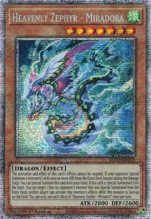 Heavenly Zephyr - Miradora (Starlight Rare) (BLVO-EN029) - Blazing Vortex 1st Edition Blazing Vortex Yugioh Single  Squirtle Squad Card Shop.