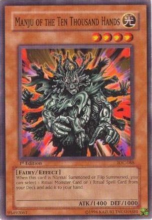 Manju of the Ten Thousand Hands (IOC-088) - Invasion of Chaos Unlimited Invasion of Chaos Yugioh Single  Squirtle Squad Card Shop.