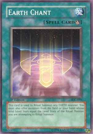 Earth Chant (IOC-099) - Invasion of Chaos Unlimited Invasion of Chaos Yugioh Single  Squirtle Squad Card Shop.