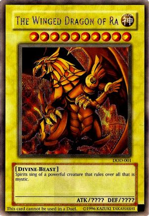 The Winged Dragon of Ra (DOD-001) - Dawn of Destiny Xbox Limited Dawn of Destiny Xbox Yugioh Single  Squirtle Squad Card Shop.