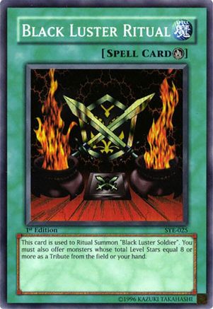 Black Luster Ritual (SYE-025) - Starter Deck: Yugi Evolution Unlimited Starter Deck: Yugi Evolution Yugioh Single  Squirtle Squad Card Shop.