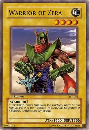 Warrior of Zera (AST-002) - Ancient Sanctuary Unlimited Ancient Sanctuary Yugioh Single  Squirtle Squad Card Shop.