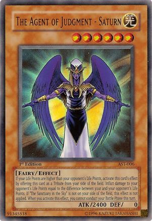 The Agent of Judgment - Saturn (AST-006) - Ancient Sanctuary 1st Edition Ancient Sanctuary Yugioh Single  Squirtle Squad Card Shop.