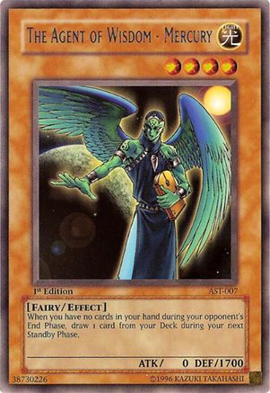 The Agent of Wisdom - Mercury (AST-007) - Ancient Sanctuary Unlimited Ancient Sanctuary Yugioh Single  Squirtle Squad Card Shop.