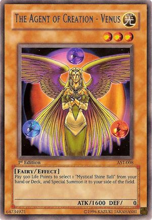 The Agent of Creation - Venus (AST-008) - Ancient Sanctuary Unlimited Ancient Sanctuary Yugioh Single  Squirtle Squad Card Shop.
