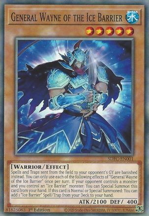 General Wayne of the Ice Barrier (SDFC-EN001) - Structure Deck: Freezing Chains 1st Edition Structure Deck: Freezing Chains Yugioh Single  Squirtle Squad Card Shop.