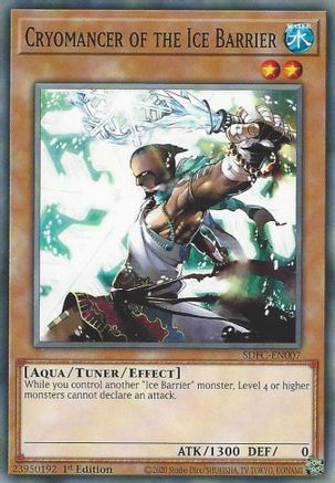 Cryomancer of the Ice Barrier (SDFC-EN007) - Structure Deck: Freezing Chains 1st Edition Structure Deck: Freezing Chains Yugioh Single  Squirtle Squad Card Shop.