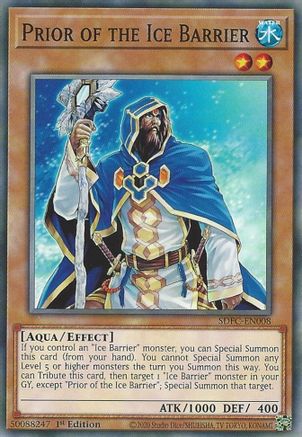 Prior of the Ice Barrier (SDFC-EN008) - Structure Deck: Freezing Chains 1st Edition Structure Deck: Freezing Chains Yugioh Single  Squirtle Squad Card Shop.