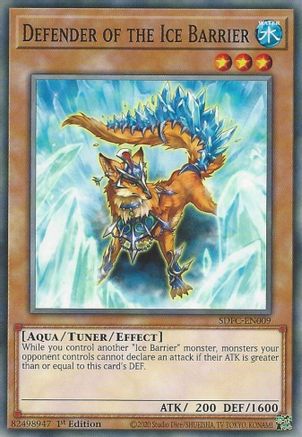 Defender of the Ice Barrier (SDFC-EN009) - Structure Deck: Freezing Chains 1st Edition Structure Deck: Freezing Chains Yugioh Single  Squirtle Squad Card Shop.