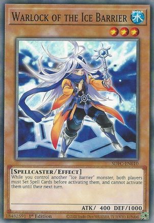 Warlock of the Ice Barrier (SDFC-EN010) - Structure Deck: Freezing Chains 1st Edition Structure Deck: Freezing Chains Yugioh Single  Squirtle Squad Card Shop.