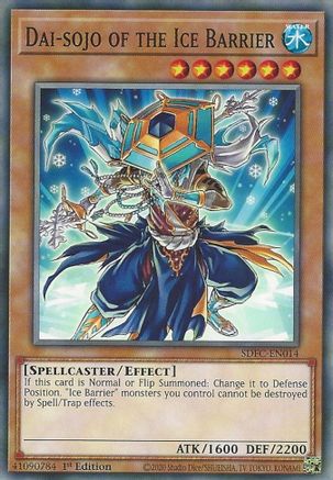 Dai-sojo of the Ice Barrier (SDFC-EN014) - Structure Deck: Freezing Chains 1st Edition Structure Deck: Freezing Chains Yugioh Single  Squirtle Squad Card Shop.