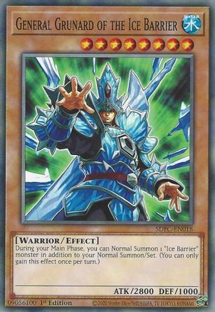 General Grunard of the Ice Barrier (SDFC-EN018) - Structure Deck: Freezing Chains 1st Edition Structure Deck: Freezing Chains Yugioh Single  Squirtle Squad Card Shop.