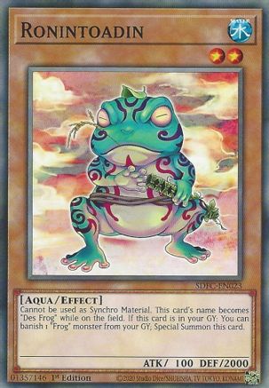 Ronintoadin (SDFC-EN023) - Structure Deck: Freezing Chains 1st Edition Structure Deck: Freezing Chains Yugioh Single  Squirtle Squad Card Shop.
