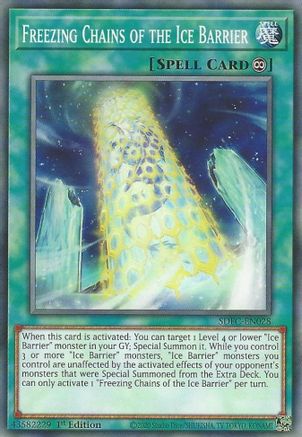 Freezing Chains of the Ice Barrier (SDFC-EN028) - Structure Deck: Freezing Chains 1st Edition Structure Deck: Freezing Chains Yugioh Single  Squirtle Squad Card Shop.