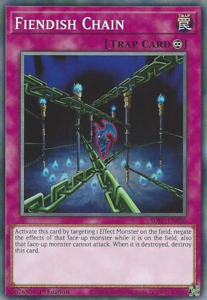 Fiendish Chain (SDFC-EN036) - Structure Deck: Freezing Chains 1st Edition Structure Deck: Freezing Chains Yugioh Single  Squirtle Squad Card Shop.