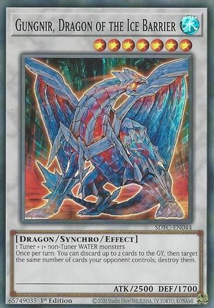 Gungnir, Dragon of the Ice Barrier (SDFC-EN044) - Structure Deck: Freezing Chains 1st Edition Structure Deck: Freezing Chains Yugioh Single  Squirtle Squad Card Shop.