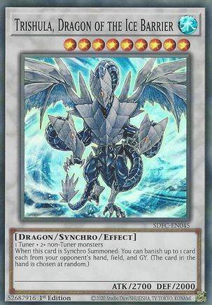 Trishula, Dragon of the Ice Barrier (SDFC-EN045) - Structure Deck: Freezing Chains 1st Edition Structure Deck: Freezing Chains Yugioh Single  Squirtle Squad Card Shop.