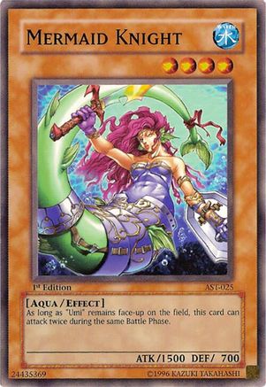 Mermaid Knight (AST-025) - Ancient Sanctuary 1st Edition Ancient Sanctuary Yugioh Single  Squirtle Squad Card Shop.