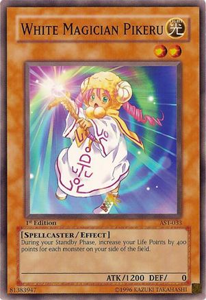 White Magician Pikeru (AST-033) - Ancient Sanctuary 1st Edition Ancient Sanctuary Yugioh Single  Squirtle Squad Card Shop.