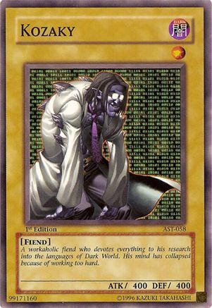 Kozaky (AST-058) - Ancient Sanctuary Unlimited Ancient Sanctuary Yugioh Single  Squirtle Squad Card Shop.