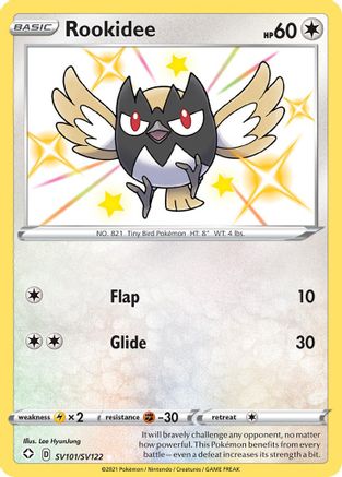 Rookidee SV101  - Holofoil Shining Fates Shiny Vault - Shiny Holo Rare Shining Fates: Shiny Vault Pokemon Single  Squirtle Squad Card Shop.