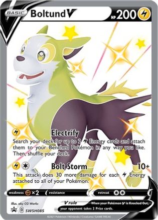 Boltund V SWSH085 – Sword & Shield Black Star Promo Shiny Holofoil