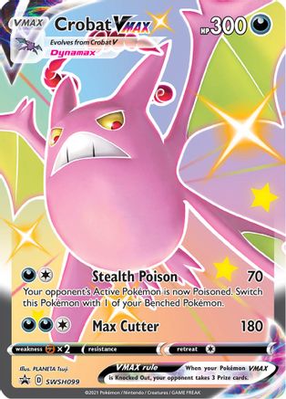 Crobat VMAX SWSH099  - Holofoil SWSH Sword & Shield Promo Cards - Promo SWSH: Sword & Shield Promo Cards Pokemon Single  Squirtle Squad Card Shop.