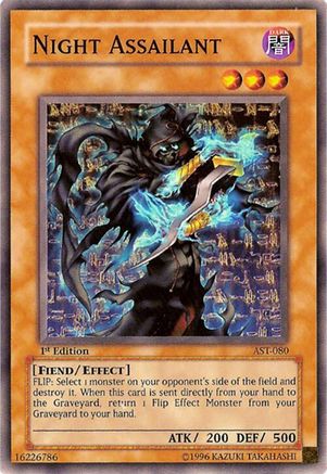 Night Assailant (AST-080) - Ancient Sanctuary 1st Edition Ancient Sanctuary Yugioh Single  Squirtle Squad Card Shop.