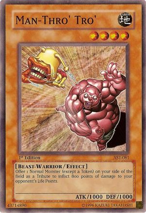 Man-Thro' Tro' (AST-081) - Ancient Sanctuary 1st Edition Ancient Sanctuary Yugioh Single  Squirtle Squad Card Shop.