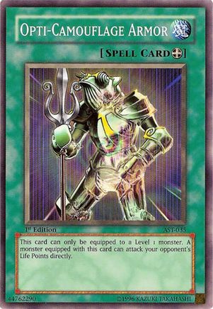 Opti-Camouflage Armor (AST-035) - Ancient Sanctuary Unlimited Ancient Sanctuary Yugioh Single  Squirtle Squad Card Shop.