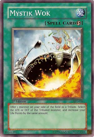 Mystik Wok (AST-036) - Ancient Sanctuary 1st Edition Ancient Sanctuary Yugioh Single  Squirtle Squad Card Shop.