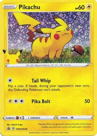 Pikachu (General Mills) SWSH039  - Holofoil Miscellaneous Cards & Products - Promo