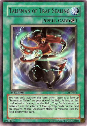 Talisman of Trap Sealing (AST-044) - Ancient Sanctuary Unlimited Ancient Sanctuary Yugioh Single  Squirtle Squad Card Shop.