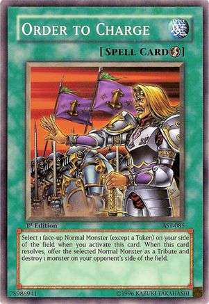 Order to Charge (AST-085) - Ancient Sanctuary 1st Edition Ancient Sanctuary Yugioh Single  Squirtle Squad Card Shop.
